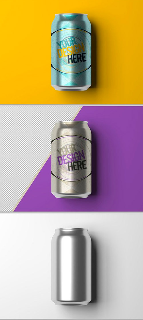 Mockup of a Metal Can 408379205
