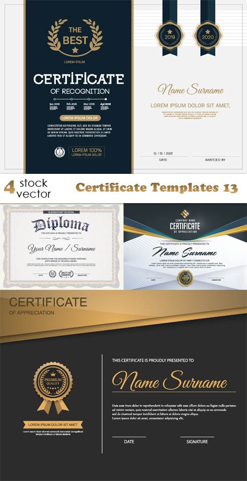 Vectors - Certificate Templates 13