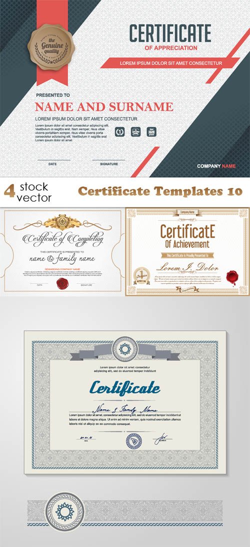 Vectors - Certificate Templates 10