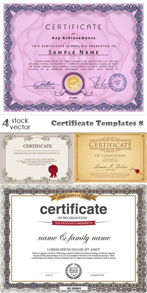 Vectors - Certificate Templates 8