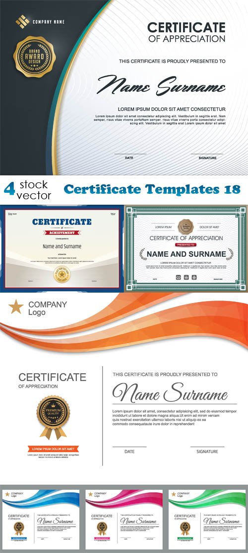 Vectors - Certificate Templates 18