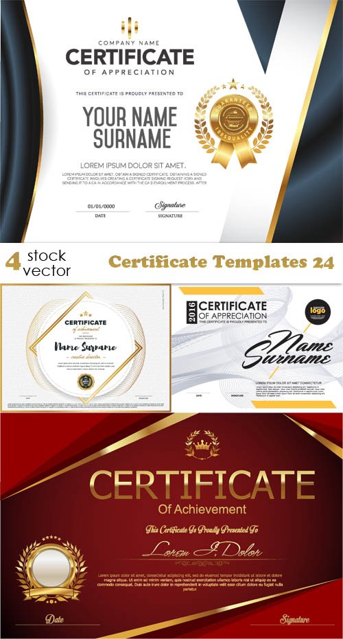 Vectors - Certificate Templates 24