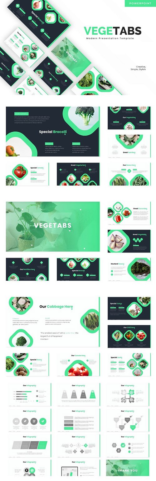 Vegetabs - Powerpoint, Keynote and Google Slides Templates