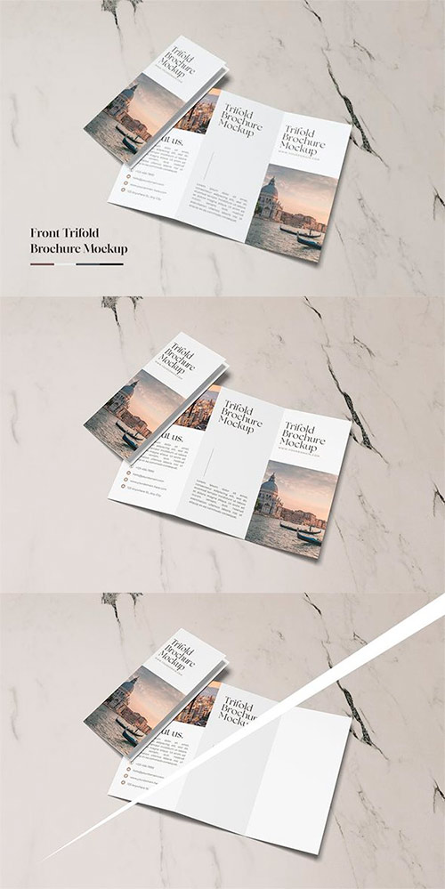 Front Trifold Brochure Mockup FM4GLGT