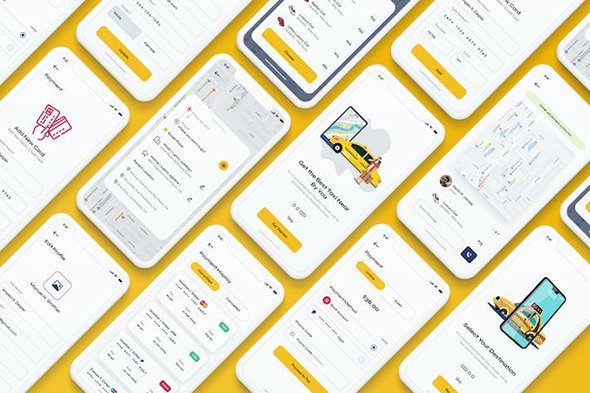 CaboTax-Taxi Booking Mobile App UI Kit ELNT5PJ