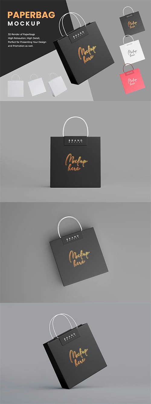 Paper Bag Mockup 5FCBWKY