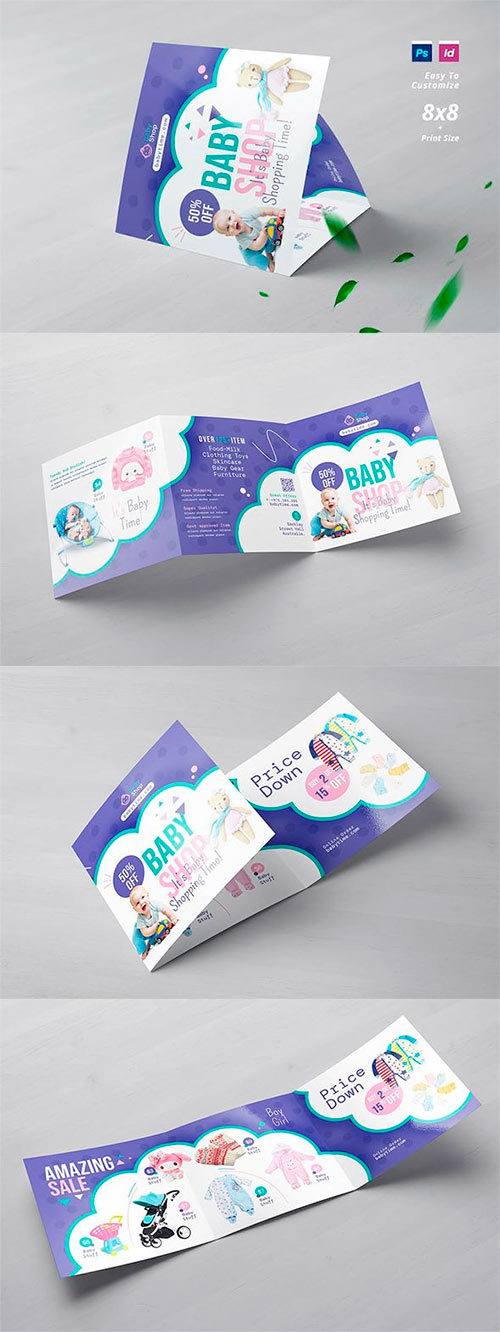 Baby Shop Square Trifold Brochure VGSE7CU