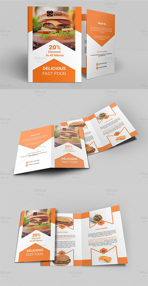 Fast Food Bi-Fold Brochure