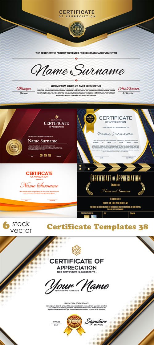 Vectors - Certificate Templates 38