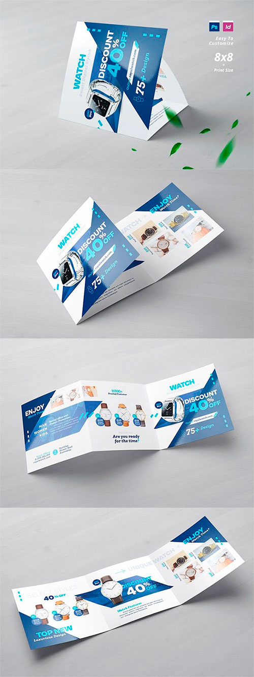 Watch Store Square Trifold Brochure RSY2L4J