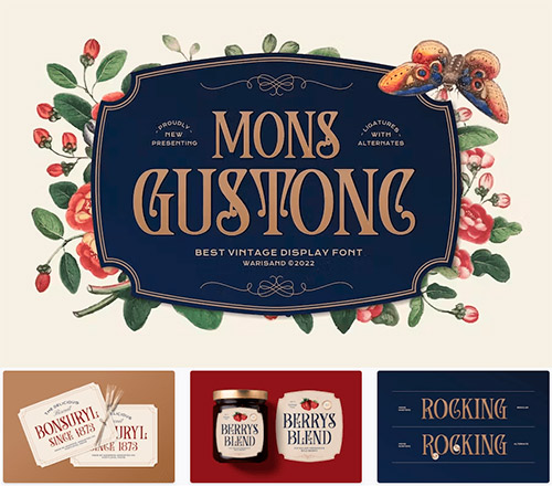 Mons Gustonc - Vintage Font