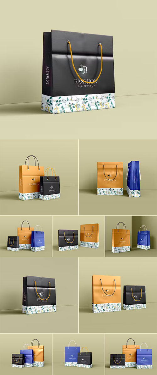 Shopping Bag Mockup Set 01 DRE9BYS