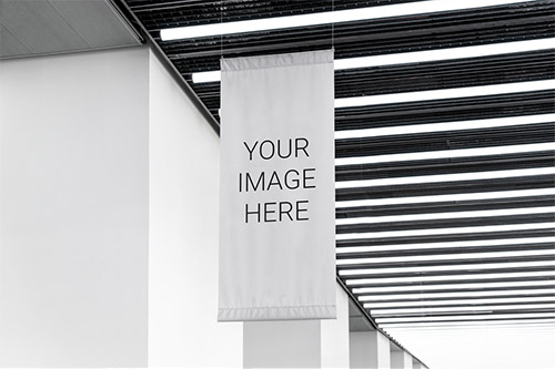 Hanging Flag Mockup 227352594