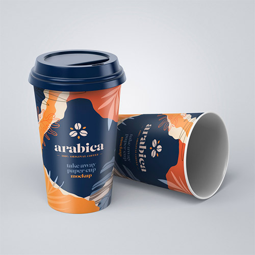 Paper Coffee Cups Mockup 357045308