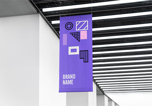 Hanging Flag Mockup 227352594