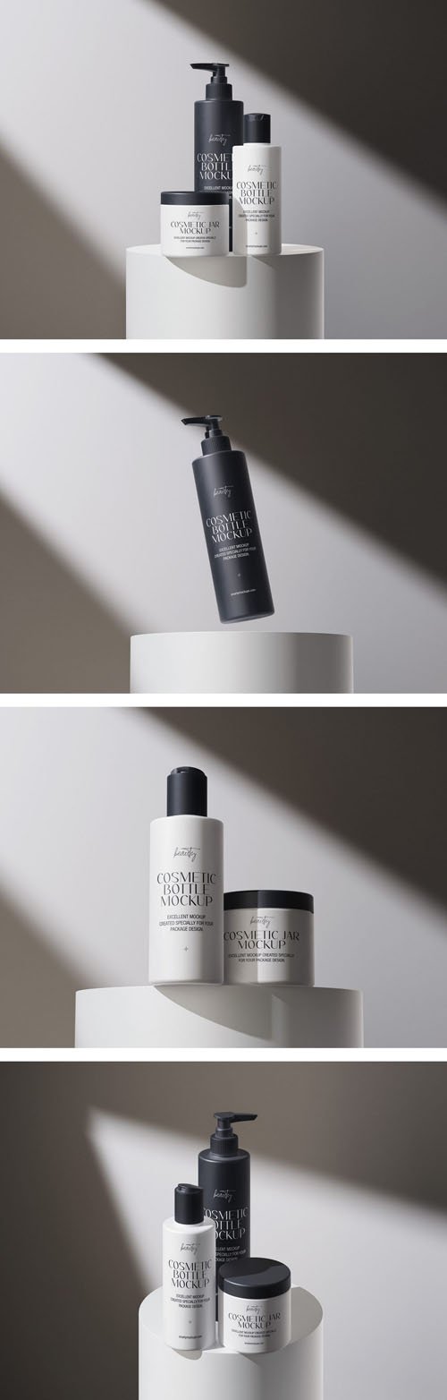 Cosmetic Set PSD Mockups Templates