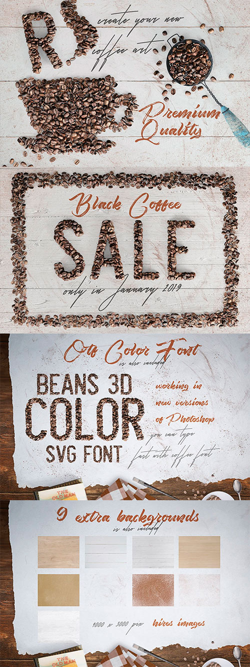 Coffee Beans - Font & Lettering