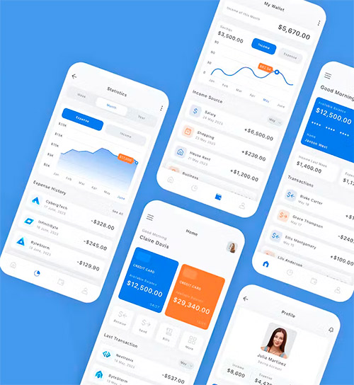 Finance & Banking Mobile App UI Kit 16508407