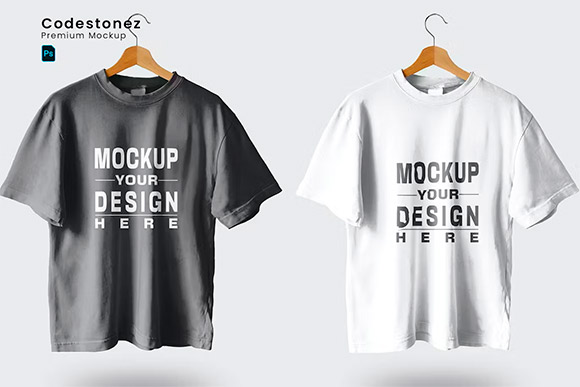 Man Tshirt Hanger Mockup 32EEMJ5