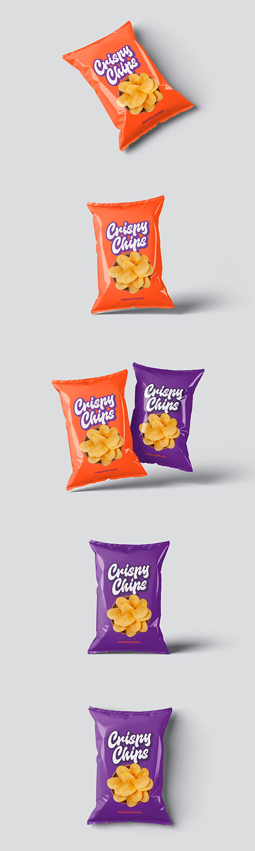 Chips Bag Packaging Mockups P7NAWD9