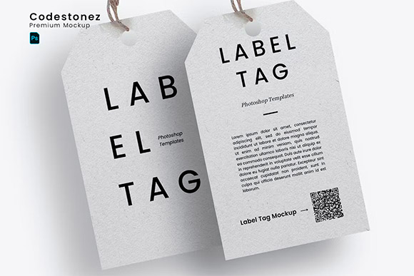 Cloth Label Tag Mockups USBUGXT