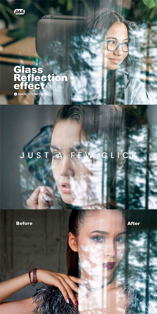 Glass Reflection Photo Effect NJA9S5J