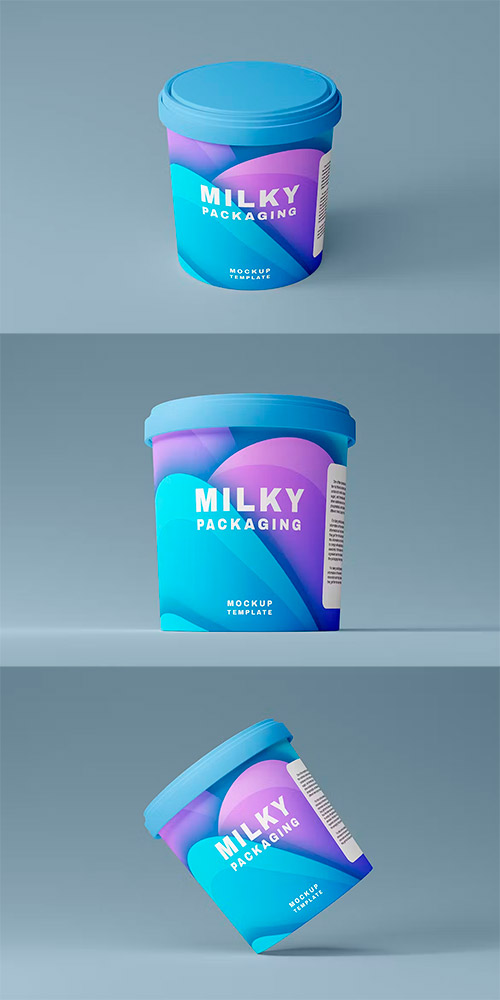 Milky Packaging Mockup L54CZBE