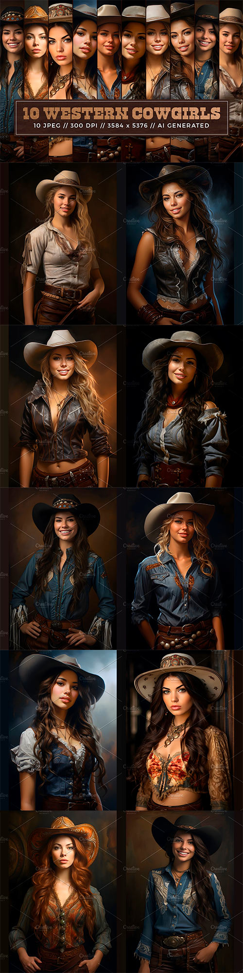 10 Western Cowgirls Stock Photos 25405031