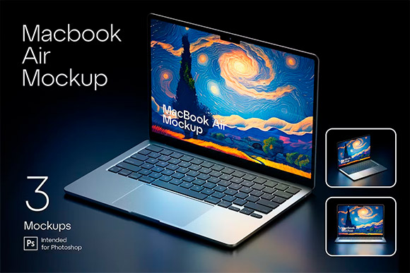 Macbook Air Mockup 368J38H