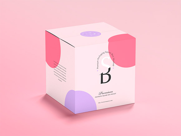 Packaging Square Box Mockup