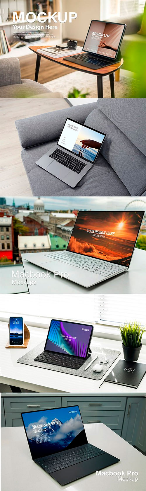 Macbook Pro Mock Up Vol 1