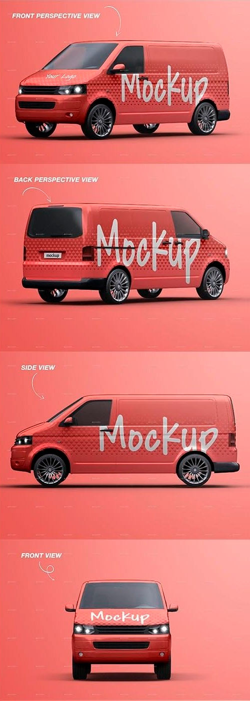 Vehicle Delivery Van Mockup 30465175