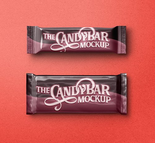 Candy Bar Packaging Mockup