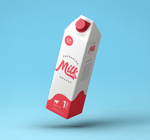 Milk Packaging Mockup Vol 3