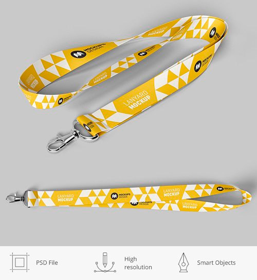 Lanyard PSD Mockup Template