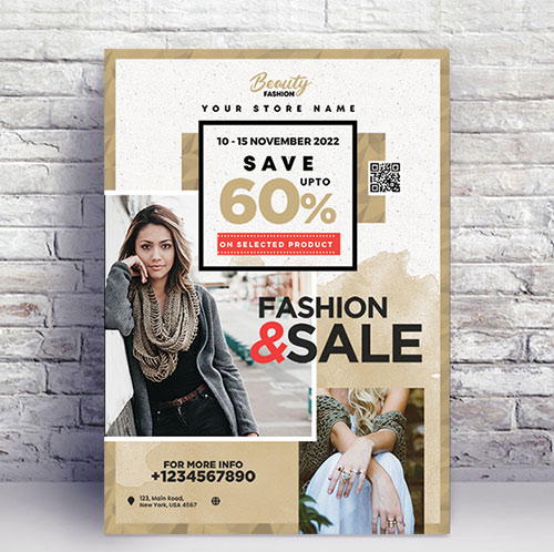 Modern Sale Flyer Template PSD