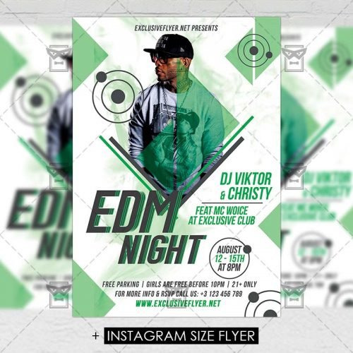 A5 Flyer Template - EDM Night