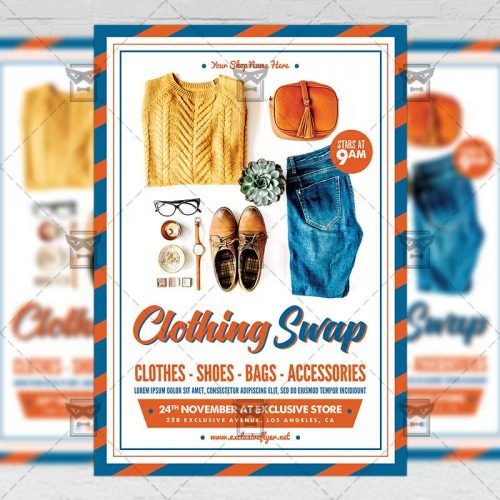 Community A5 Flyer/Poster Template - Clothing Swap