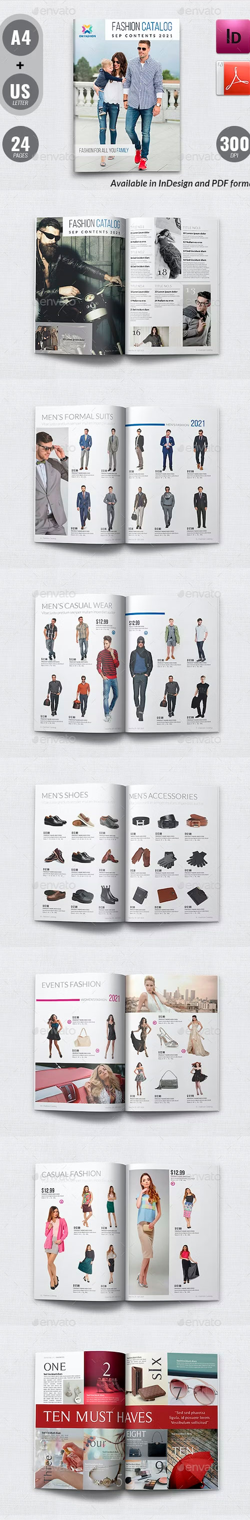 Fashion Catalog Brochure Template - 24 Pages 21284498