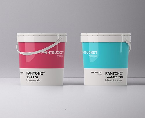 Paint Bucket Mockup Template