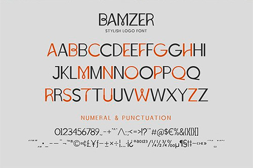 Bamzer Stylish Logo Font 26691090