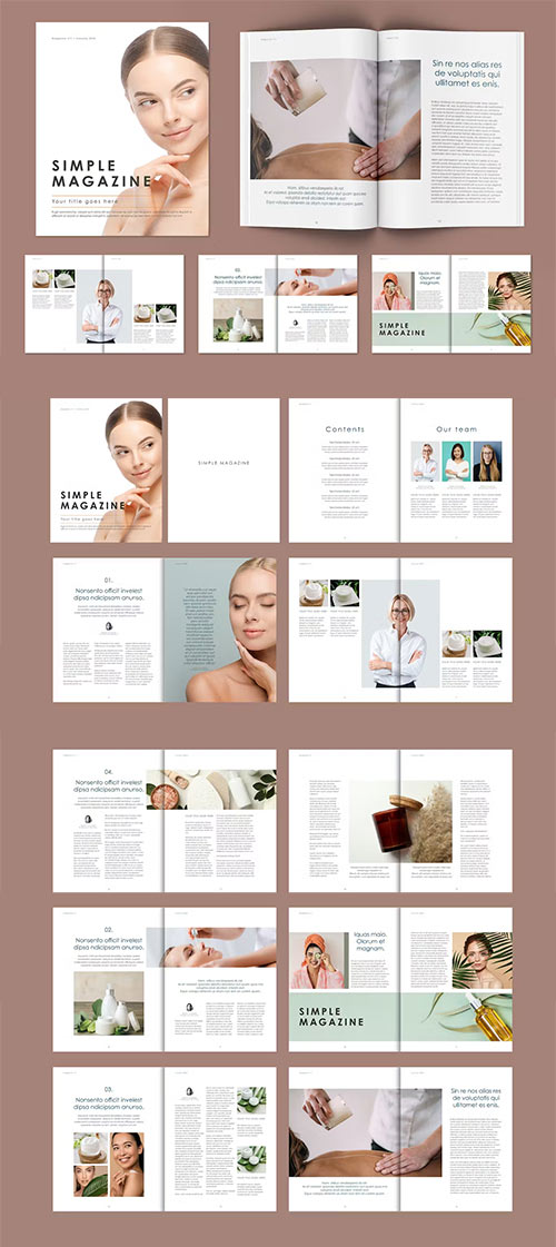 Minimalist Magazine Layout SJY3CWA