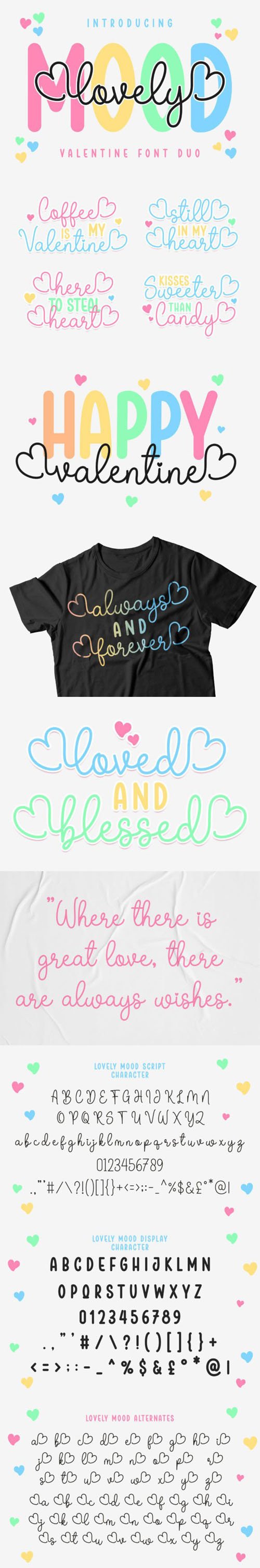 Lovely Mood Font Duo