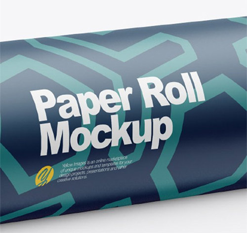 Matte Paper Roll Mockup 50593