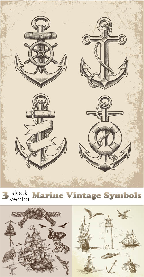 Vectors - Marine Vintage Symbols