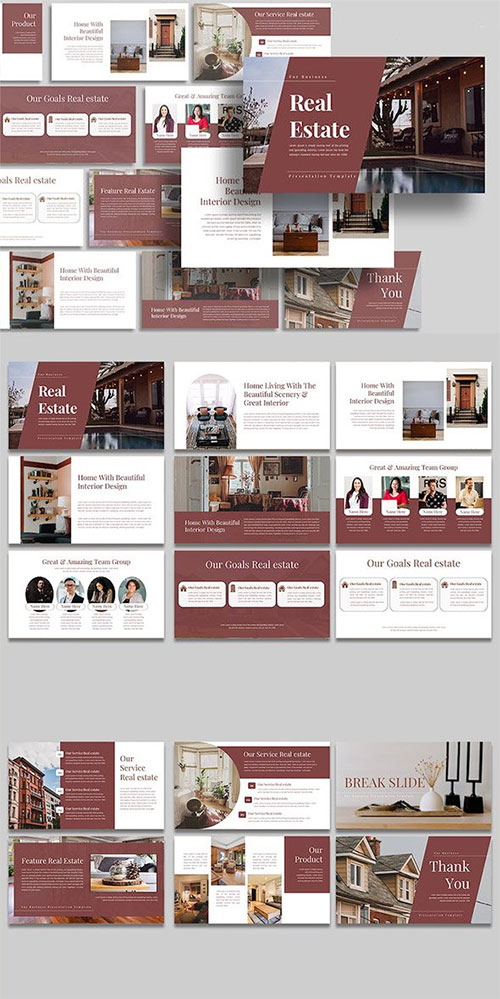 Real Estate - PowerPoint Keynote Google Slides Template