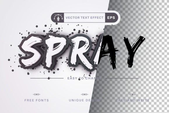 Spray - Editable Text Effect - 16483235