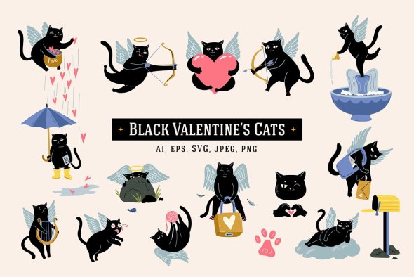 17 Cupid Cats For Valentine's Day 42157135