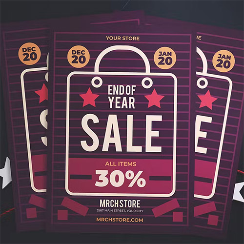 End Of Year Sale Flyer