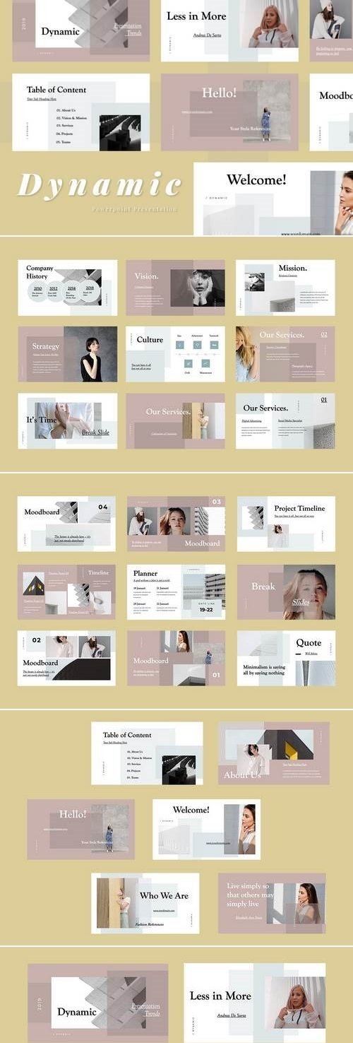 Dynamic - Powerpoint, Keynote, Google Sliders Templates